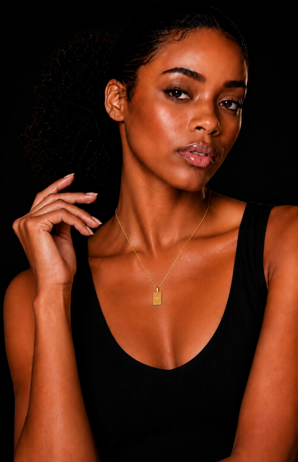 Loved Plate Necklace