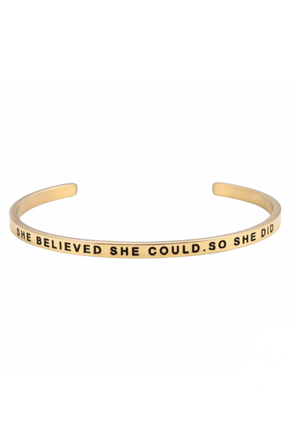 Believe Cuff Bangle