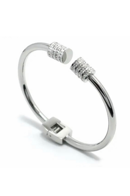 Kia Cuff Bangle - Silver